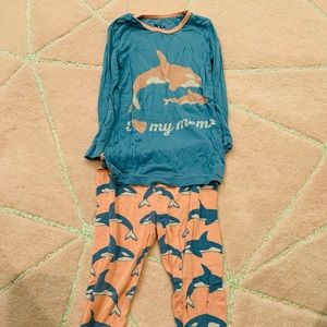 4T orca 2 piece kickee pants